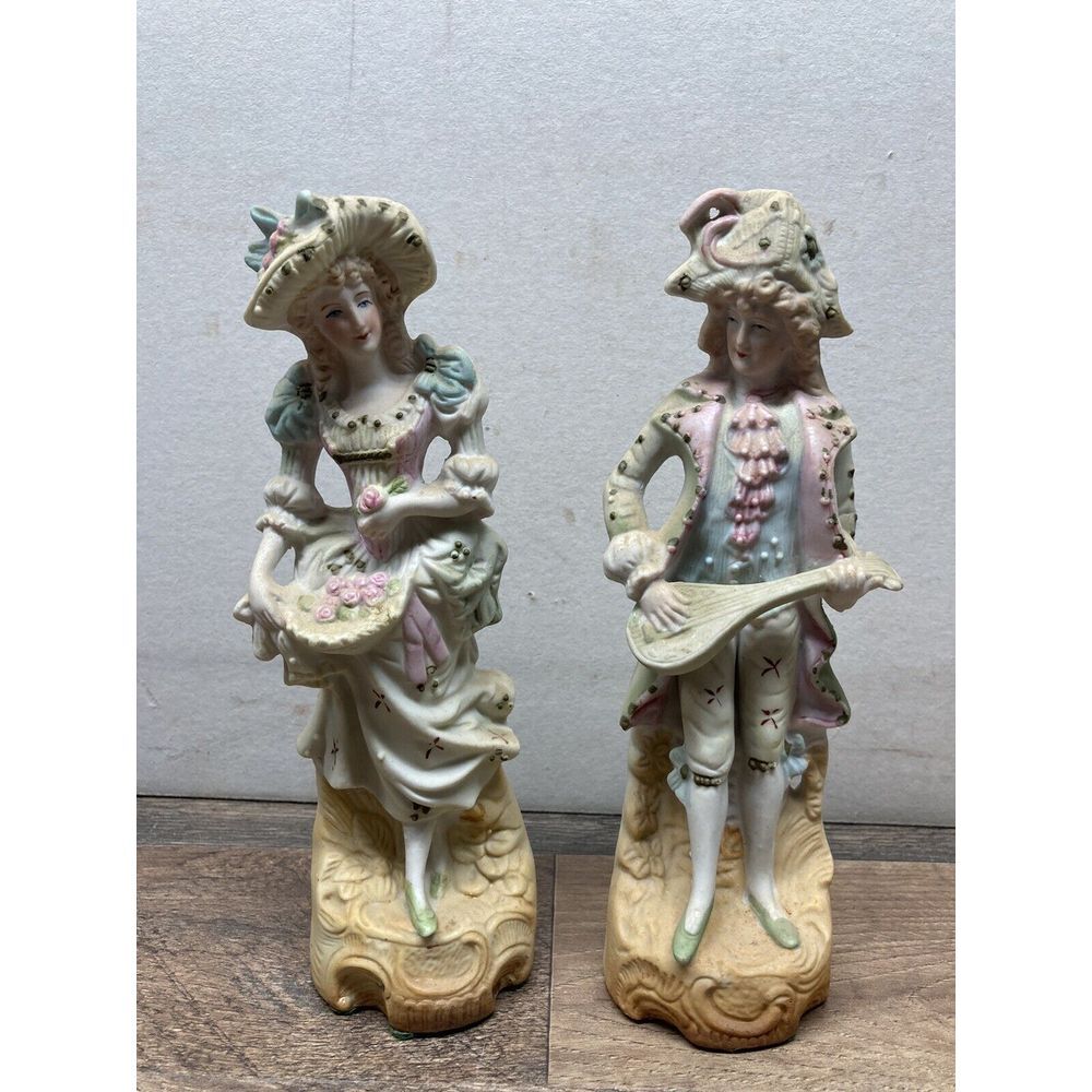 Hal-Sey Fifth Ave‎ Japan Porcelain Bisque Lady Hat Roses Halsey Figurine Avenue